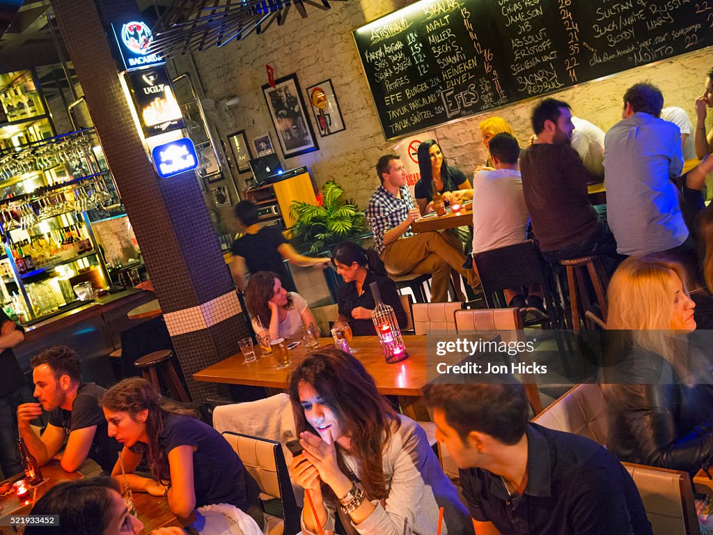 A bar in Beyoglu.