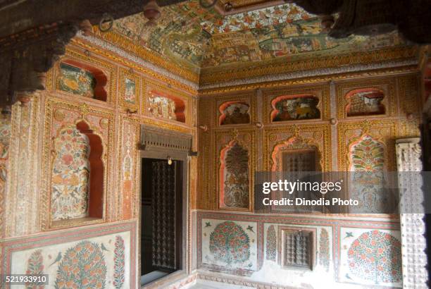 art gallery of shekhawati rajasthan india asia - shekhawati stock pictures, royalty-free photos & images