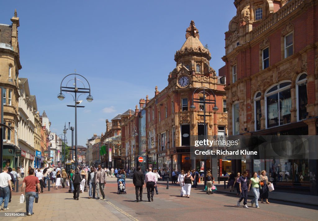 Pedestrian Street in Briggate, Leeds