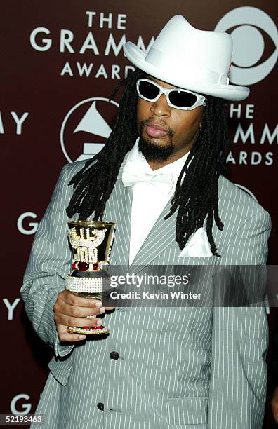 Producer Lil Jon arrives to the 47th Annual Grammy Awards at the Staples Center on February 13, 2005 in Los Angeles, California.