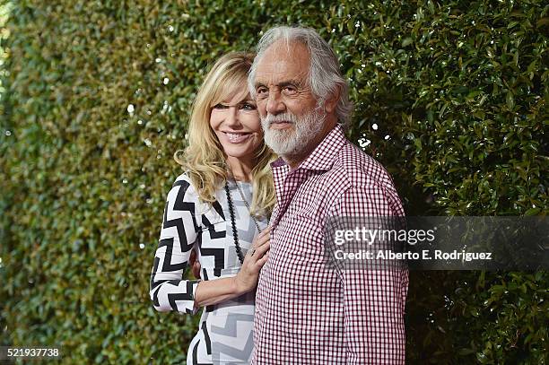 Actress/producer Shelby Chong and actor/comedian Tommy Chong attend the John Varvatos 13th Annual Stuart House benefit presented by Chrysler with...