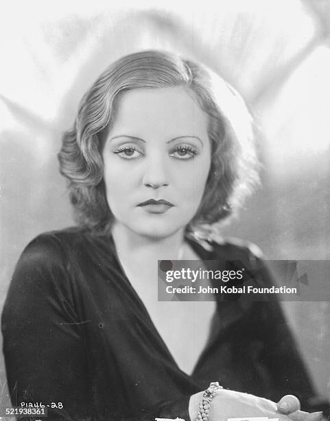 Actress Tallulah Bankhead , in a promotional shot for Paramount Pictures, 1931.