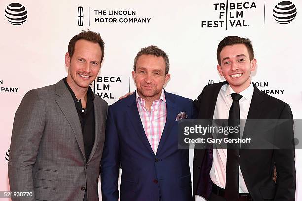 Actors Patrick Wilson, Eddie Marsan and Radek Lord attend "A Kind of Murder" premiere during 2016 Tribeca Film Festival at SVA Theatre on April 17,...