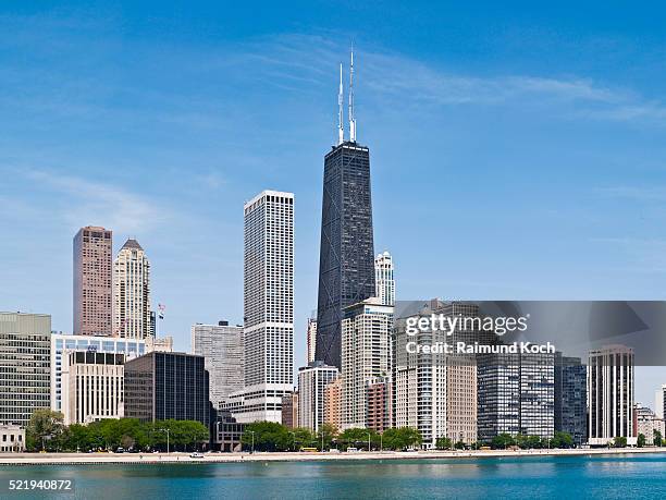 john hancock center - hancock building chicago stockfoto's en -beelden