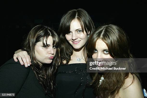 Musicians Maya Ford, Brett Anderson and Allison Robertson pose inside at the William Morris Agency Post Grammy Party at Avalon on February 13, 2005...