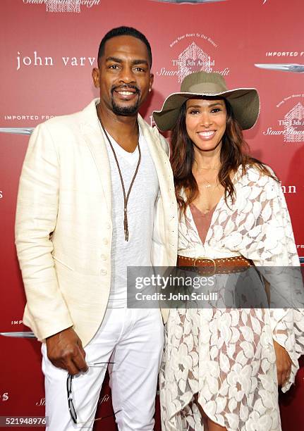 Actor Bill Bellamy and actress Kristen Baker Bellamy attend the John Varvatos 13th Annual Stuart House benefit presented by Chrysler with Kids' Tent...