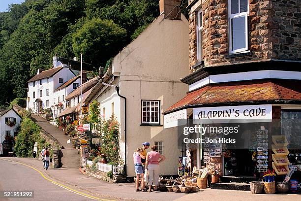 lynmouth in somerset - lynmouth stock pictures, royalty-free photos & images