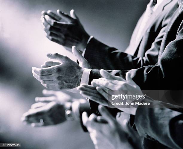 applauding achievement - clap stockfoto's en -beelden