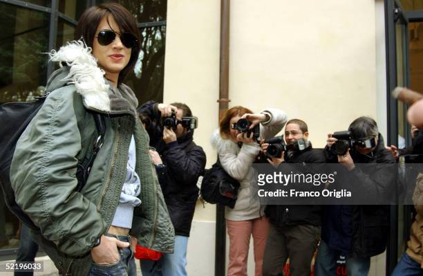 Italian Director and actress Asia Argento attends a photocall to promote her movie "The Heart Is Deceitful Above All Things" - which also stars Peter...