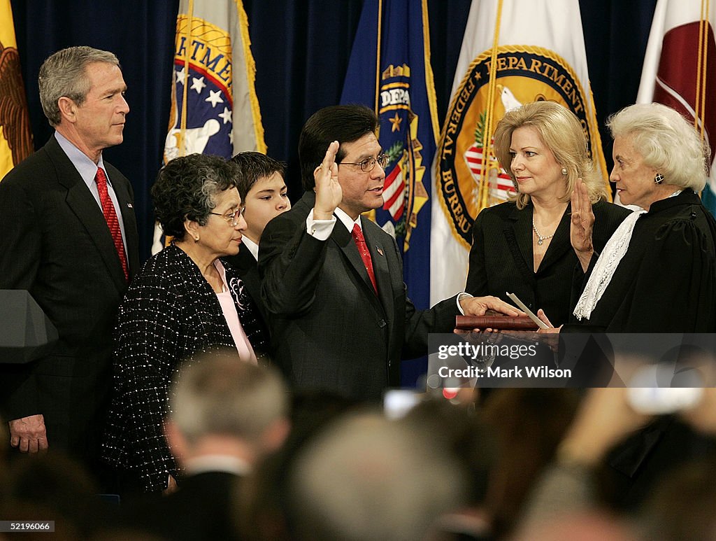 Alberto Gonzales Sworn In As Attorney General
