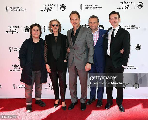 Christine Vachon, Susan Boyd, Patrick Wilson, Eddie Marsan and Radek Lord attend "A Kind of Murder" premiere during 2016 Tribeca Film Festival at SVA...