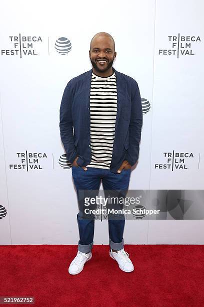 Producer Sal Masekela of "Hard Lovin' Woman" attends the Tribeca Film Festival Shorts: Rock And A Hard Place at Regal Battery Park Cinemas on April...