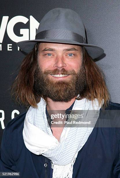 Actor Christopher Backus arriving at WGN America Presents "Underground" For Your Consideration EMMY Event at The Beverly Hilton Hotel on April 17,...