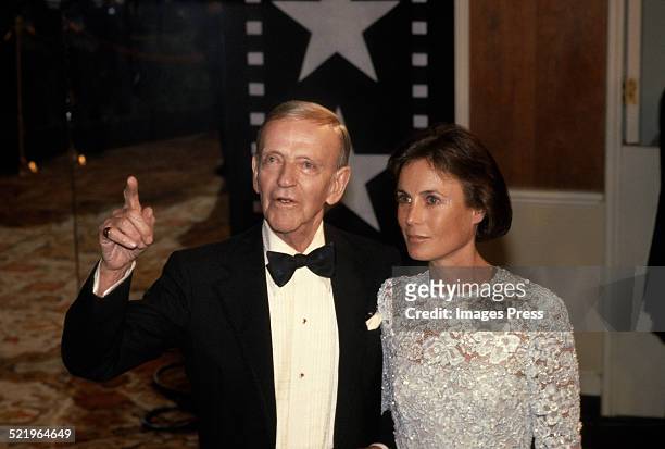 Fred Astaire and Robyn Smith attends the AFI Life Achievement Awards honoring Fred Astaire at the Beverly Hilton circa 1981 in Beverly Hills,...