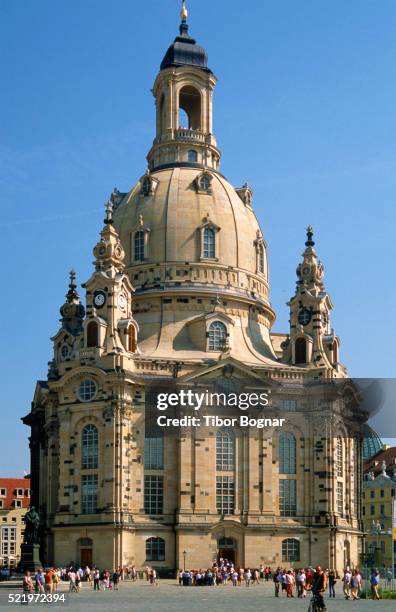 dresden, church of our lady - dresden frauenkirche stock pictures, royalty-free photos & images