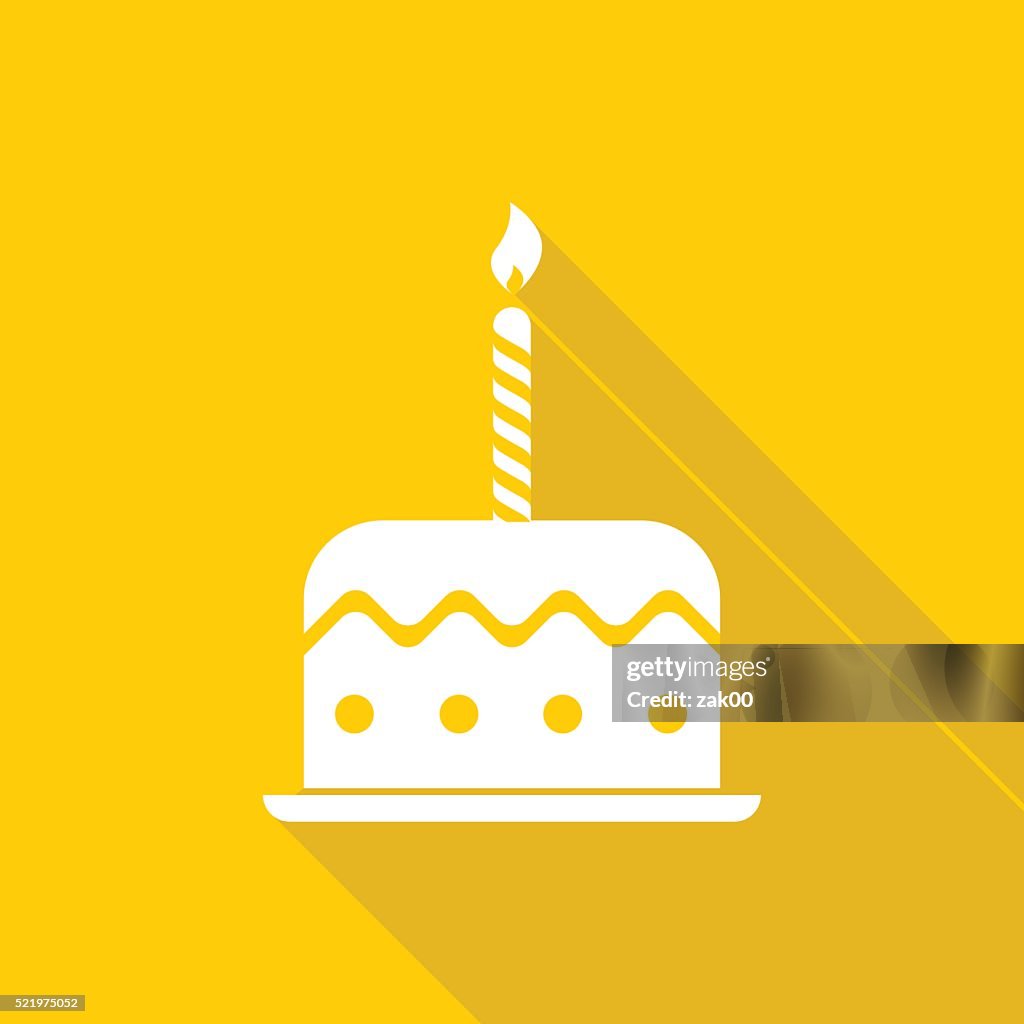 Gâteau d'anniversaire icône