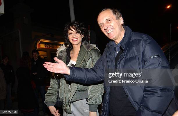 Italian Director and actress Asia Argento and her father, Italian director Dario Argento, attend the premiere of her new movie, "The Heart Is...