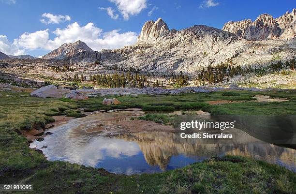 usa, california, sequoia national park, reflections in miter basin - sequoia national park stock pictures, royalty-free photos & images