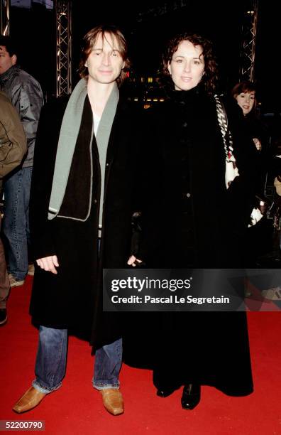 Actor Robert Carlyle and wife Anastasia Shirley arrive for "The Mighty Celt" Premiere at the Zoo Palast Theatre during the 55th annual Berlinale...