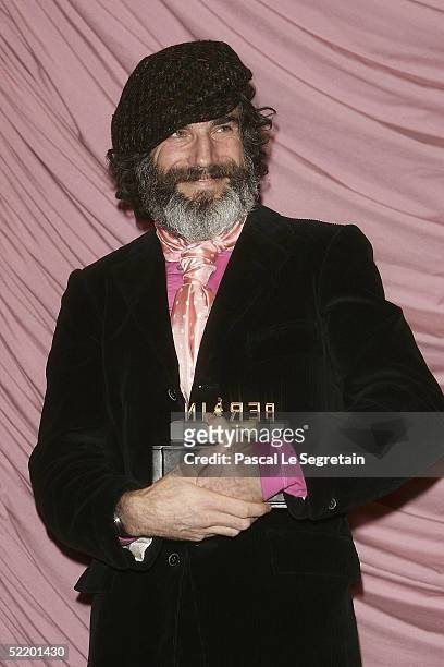 Actor Daniel Day-Lewis recieves the Berlinale Camera Award at "The Ballad Of Jack & Rose" Premiere at the Zoo Palast Theatre during the 55th annual...