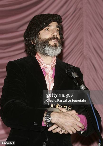 Actor Daniel Day-Lewis recieves the Berlinale Camera Award at "The Ballad Of Jack & Rose" Premiere at the Zoo Palast Theatre during the 55th annual...