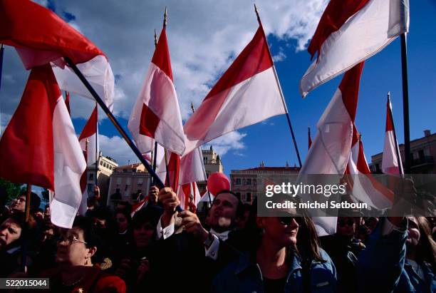 national day celebration in monaco - monaco national day stock pictures, royalty-free photos & images