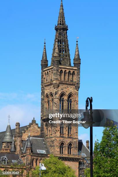 uk, scotland, glasgow, university - glasgow university stock pictures, royalty-free photos & images