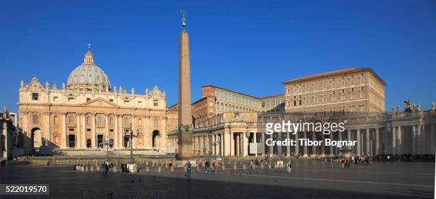 vatican, st peter's basilica, vatican palace, st peter's square, - 教皇庁 ストックフォトと画像