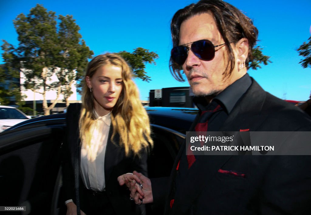 AUSTRALIA-US-COURT-DEPP-ENTERTAINMENT