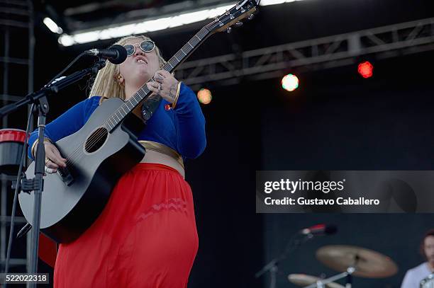 Elle King is onstage during Tortuga Music Festival on April 17, 2016 in Fort Lauderdale, Florida.