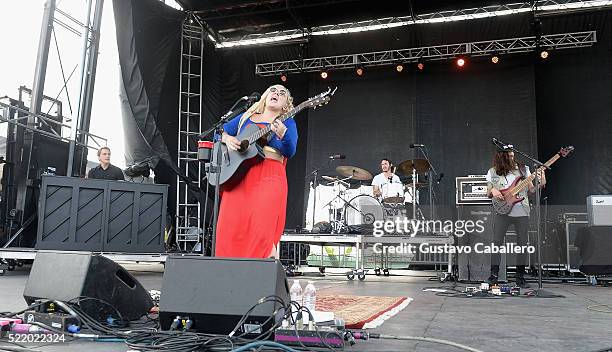 Elle King is onstage during Tortuga Music Festival on April 17, 2016 in Fort Lauderdale, Florida.
