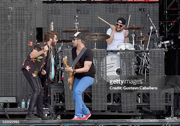 Thomas Rhett is onstage during Tortuga Music Festival on April 17, 2016 in Fort Lauderdale, Florida.