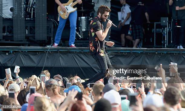 Thomas Rhett is onstage during Tortuga Music Festival on April 17, 2016 in Fort Lauderdale, Florida.