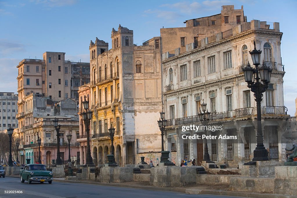 Buildings Along Street in Prado