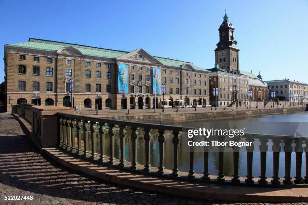 sweden, göteborg, gothenburg, museum, christ church, canal, - göteborg stock-fotos und bilder