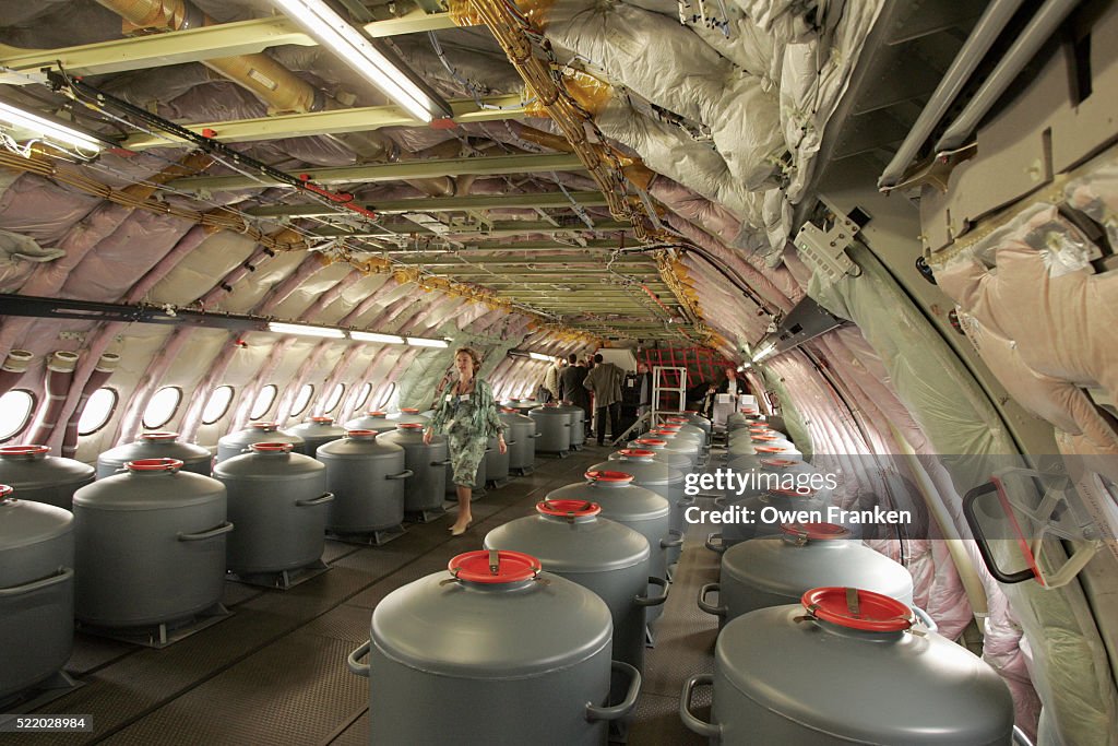 Ballast Containers in Airbus A380 at Paris Air Show