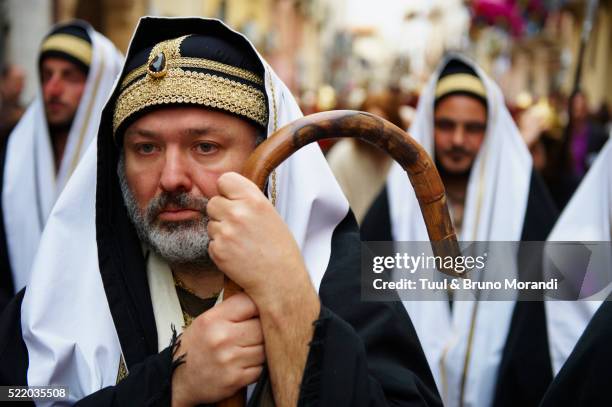 procession of mystery in marsala, sicily, italy - maundy thursday stock pictures, royalty-free photos & images