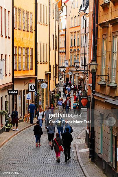 osterlanggatan, gamla stan, stockholm, sweden - stockholm ストックフォトと画像