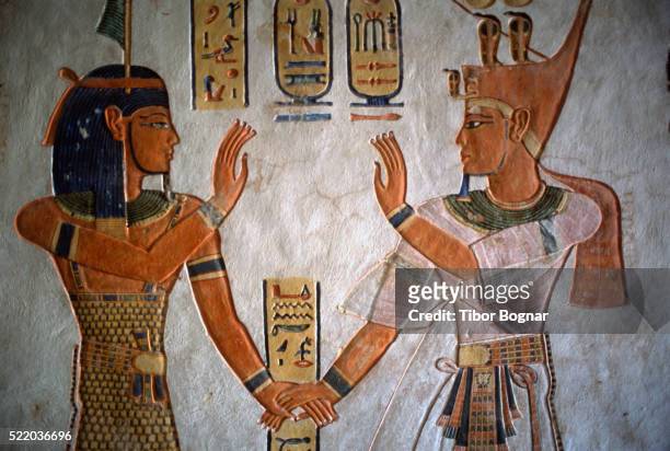 thebes, tomb of queen titi - valley of the queens stock pictures, royalty-free photos & images