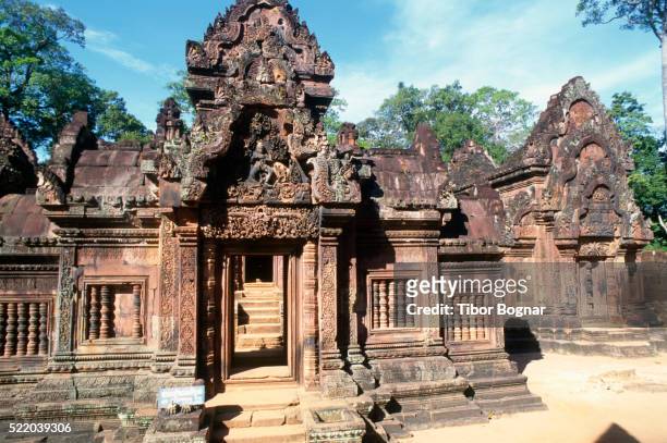angkor, banteay srei temples - tibor bognar cambodia bildbanksfoton och bilder