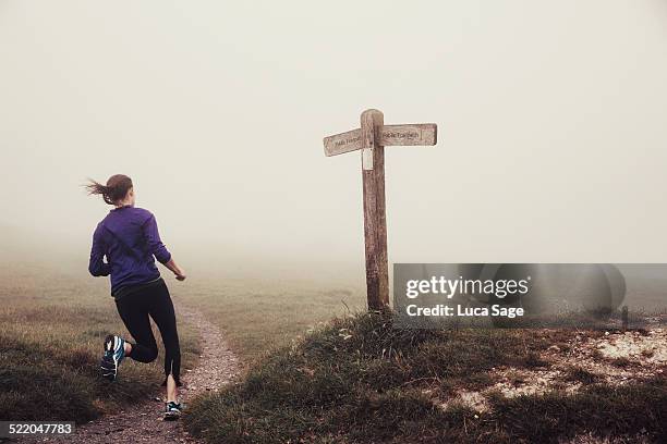 running free in the countryside - traffic sign stock pictures, royalty-free photos & images