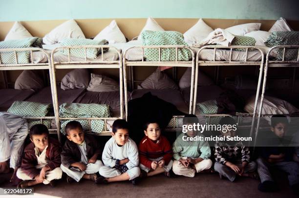 orphans from the war in kabul - orphan stock pictures, royalty-free photos & images