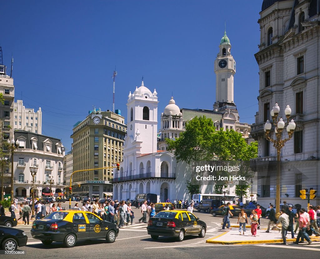 Pedestrian Crossing in Plaza de Mayo
