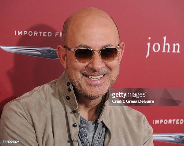 John Varvatos arrives at the 13th Annual Stuart House Benefit at John Varvatos on April 17, 2016 in Los Angeles, California.
