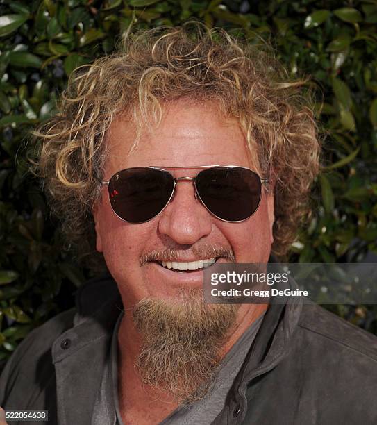 Musician Sammy Hagar arrives at the 13th Annual Stuart House Benefit at John Varvatos on April 17, 2016 in Los Angeles, California.