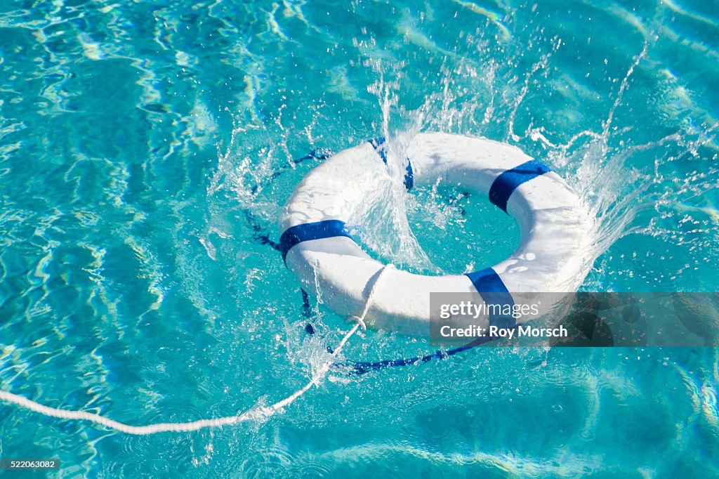 Life Ring in Swimming Pool