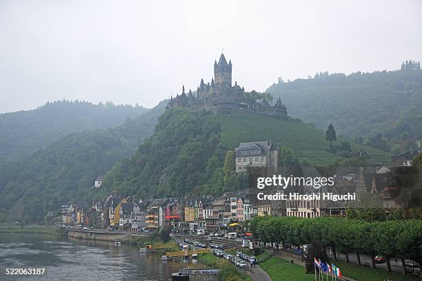 germany, moselle valley, cochem - reichsburg castle stock pictures, royalty-free photos & images