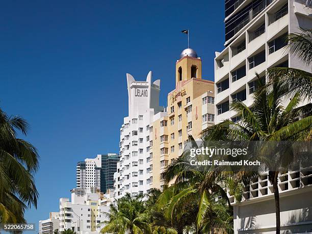 hotels on collins avenue - miami beach hotel delano fotografías e imágenes de stock