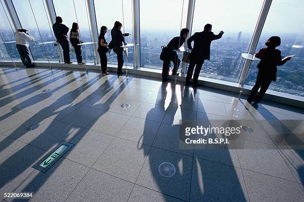 view from mori tower - roppongi hills stock pictures, royalty-free photos & images