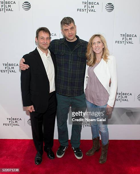 Josh Shelov, Jonathan Cramer and Maura Mandt attend the 'We Are' premiere during Tribeca Film Festival Shorts: Past Imperfect at Regal Battery Park...